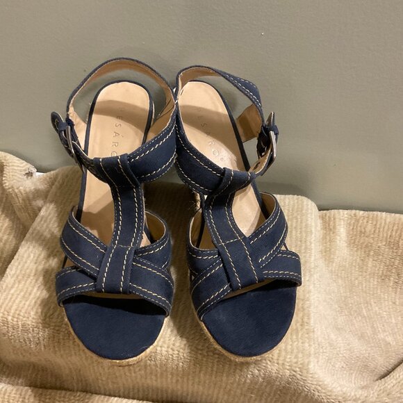 Pesaro Espadrille Platform Wedge Heel Sandals - Size 9 Shoe - Picture 1 of 4